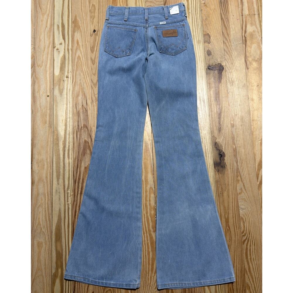 Wrangler Light Blue High-Rise Skinny-to-Flare Jeans - Picture 3 of 11